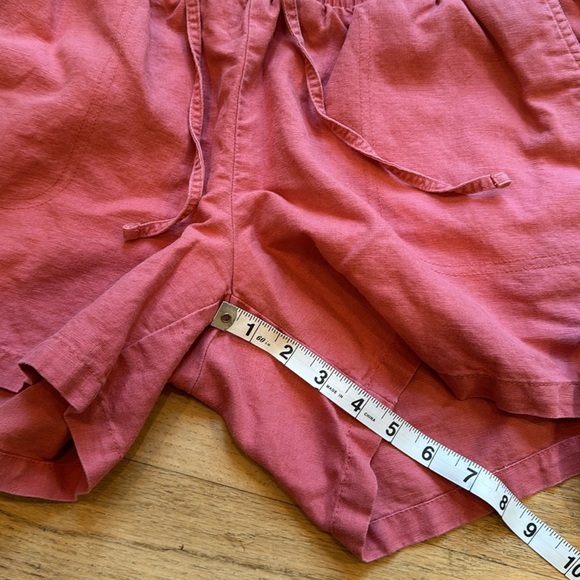 Linen shorts. Terracotta - Picture 7 of 11